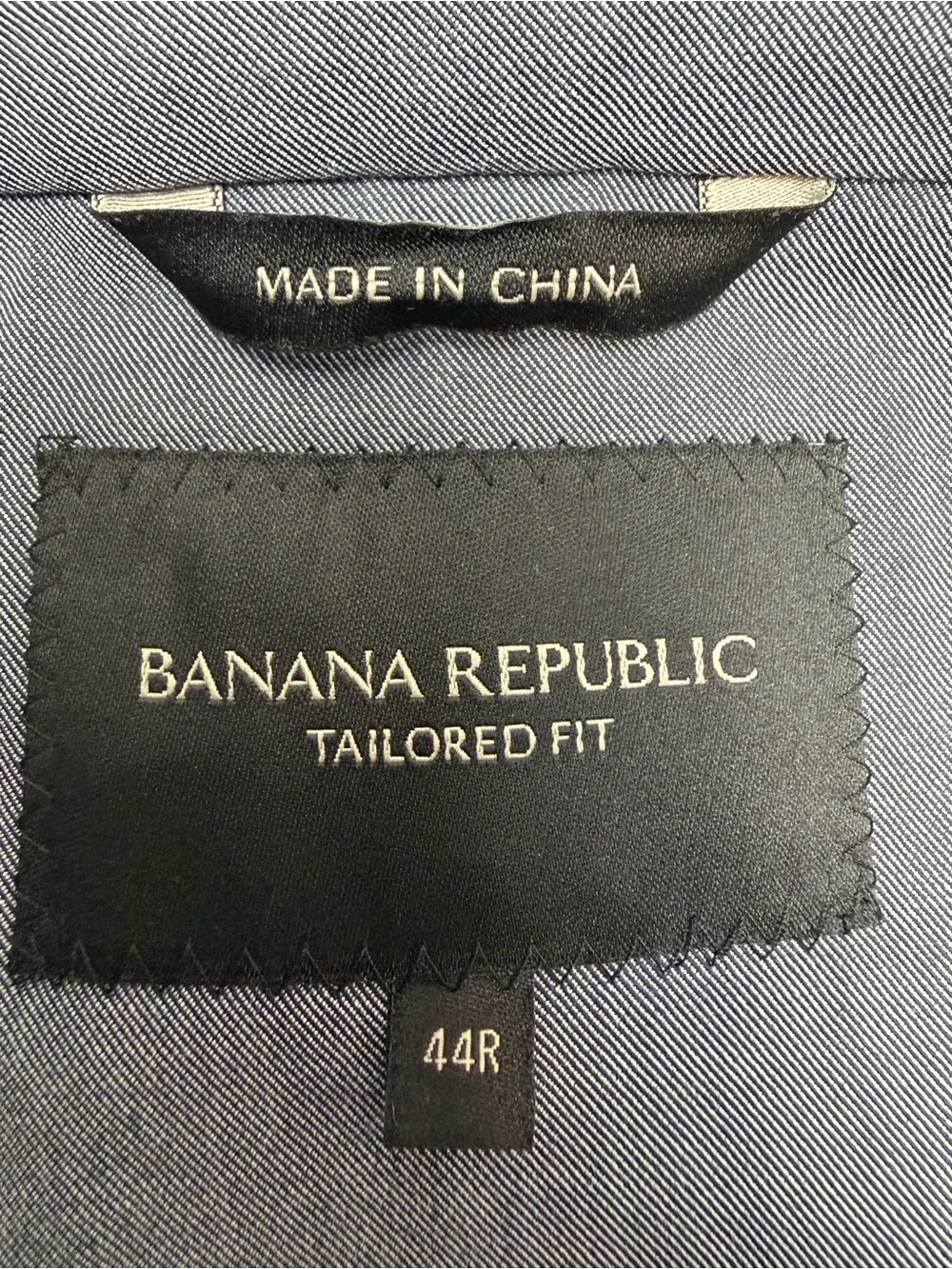 Banana Republic Sport Coat Blazer 44R Cotton Tailored Fit Modern Classic Preppy